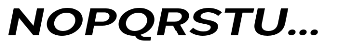 Pangi Expanded Semi Bold Italic Font UPPERCASE