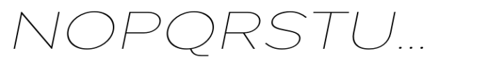 Pangi Expanded Thin Italic Font UPPERCASE