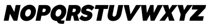 Pangi Narrow Extra Black Italic Font UPPERCASE