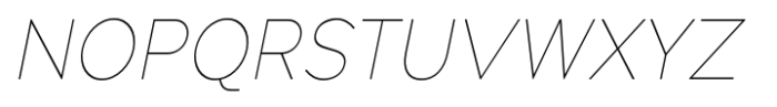 Pangi Narrow Thin Italic Font UPPERCASE