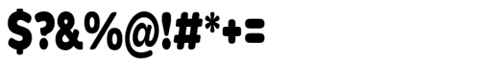 Pangi Rounded Black Condensed Font OTHER CHARS