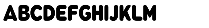 Pangi Rounded Black Condensed Font UPPERCASE