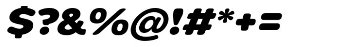 Pangi Rounded Black Wide Italic Font OTHER CHARS