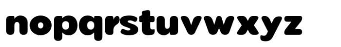 Pangi Rounded Black Font LOWERCASE