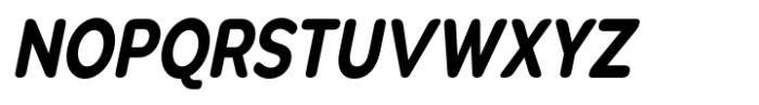 Pangi Rounded Bold Condensed Italic Font UPPERCASE