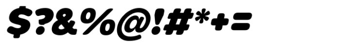 Pangi Rounded Extra Black Italic Font OTHER CHARS