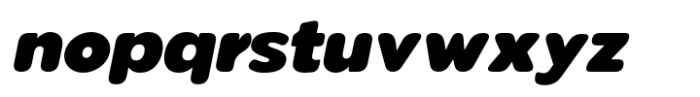 Pangi Rounded Extra Black Italic Font LOWERCASE