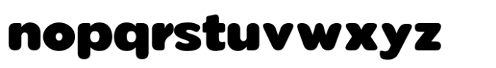 Pangi Rounded Extra Black Font LOWERCASE