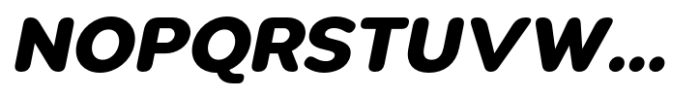 Pangi Rounded Extra Bold Italic Font UPPERCASE