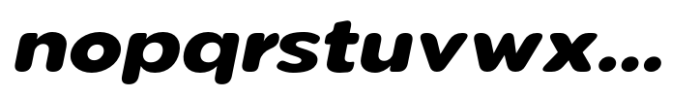 Pangi Rounded Extra Bold Wide Italic Font LOWERCASE