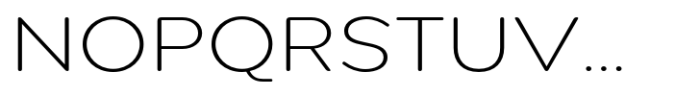 Pangi Rounded Extra Light Wide Font UPPERCASE
