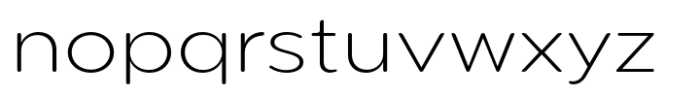 Pangi Rounded Extra Light Wide Font LOWERCASE