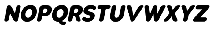 Pangi Rounded Heavy Narrow Italic Font UPPERCASE