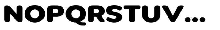 Pangi Rounded Heavy Wide Font UPPERCASE