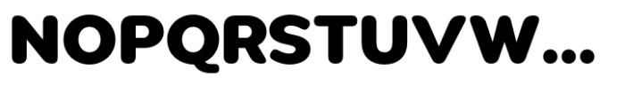 Pangi Rounded Heavy Font UPPERCASE