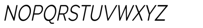 Pangi Rounded Light Condensed Italic Font UPPERCASE