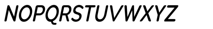 Pangi Rounded Medium Condensed Italic Font UPPERCASE