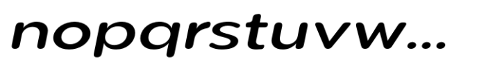 Pangi Rounded Medium Expanded Italic Font LOWERCASE