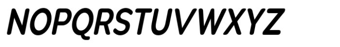 Pangi Rounded SBd Condensed Italic Font UPPERCASE