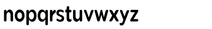 Pangi Rounded SBd Condensed Font LOWERCASE