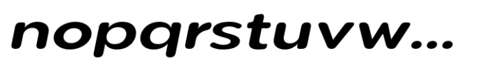 Pangi Rounded SBd Expanded Italic Font LOWERCASE