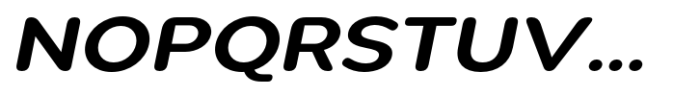 Pangi Rounded Semi Bold Wide Italic Font UPPERCASE