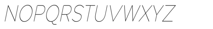 Pangi Rounded Thin Condensed Italic Font UPPERCASE