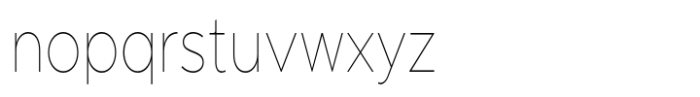 Pangi Rounded Thin Condensed Font LOWERCASE