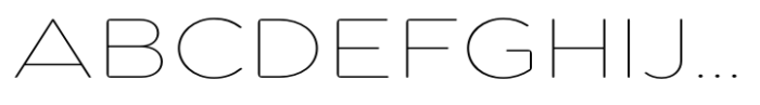 Pangi Rounded Thin Expanded Font UPPERCASE