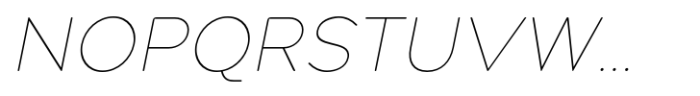 Pangi Rounded Thin Italic Font UPPERCASE