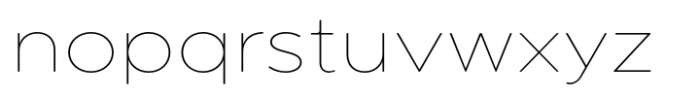 Pangi Rounded Thin Wide Font LOWERCASE