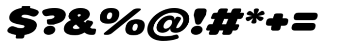 Pangi Rounded Ultra Expanded Italic Font OTHER CHARS