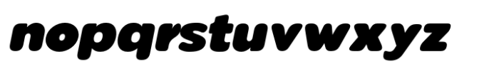 Pangi Rounded Ultra Italic Font LOWERCASE