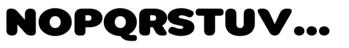 Pangi Rounded Ultra Wide Font UPPERCASE