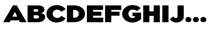 Pangi Wide Black Font UPPERCASE