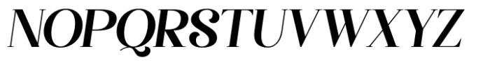 Panila Italic Font UPPERCASE