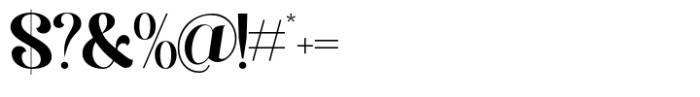 Panila Regular Font OTHER CHARS