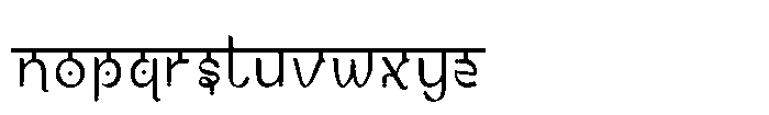 Pankh Font LOWERCASE