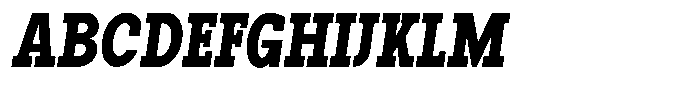 Pano Slab Black Condensed Italic Font UPPERCASE