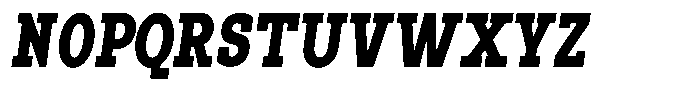 Pano Slab Black Condensed Italic Font UPPERCASE