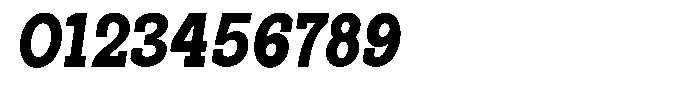 Pano Slab Black Semi Condensed Italic Font OTHER CHARS