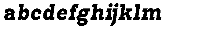 Pano Slab Black Semi Condensed Italic FONT