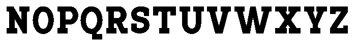 Pano Slab Black Semi Condensed Font UPPERCASE