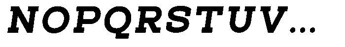 Pano Slab Black Semi Expanded Italic Font UPPERCASE