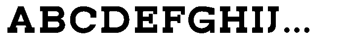 Pano Slab Black Semi Expanded Font UPPERCASE
