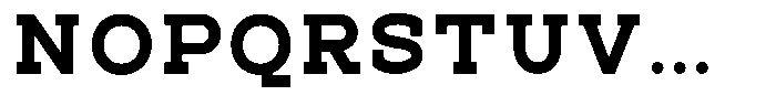 Pano Slab Black Semi Expanded Font UPPERCASE