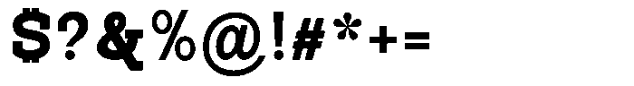 Pano Slab Black Font OTHER CHARS