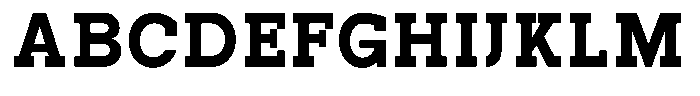 Pano Slab Black Font UPPERCASE