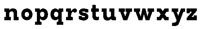 Pano Slab Black Font LOWERCASE