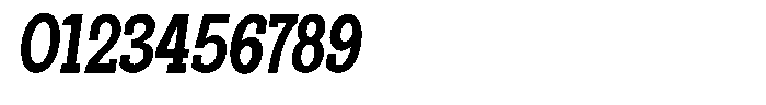 Pano Slab Bold Condensed Italic Font OTHER CHARS